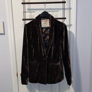 Anthropologie Cartonnier velvet jacket, sz. 2